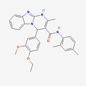 N-(2,4-dimethylphenyl)-4-(4-ethoxy-3-methoxyphenyl)-2-methyl-1,4-dihydropyrimido[1,2-a]benzimidazole-3-carboxamide