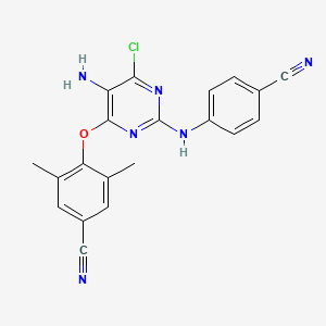 molecular formula C20H15ClN6O B589264 Des(6-amino-5-bromo)-5-amino-6-chloro Etravirine CAS No. 269055-78-9