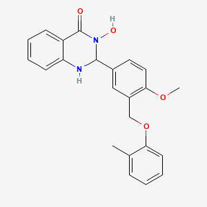 3-hydroxy-2-{4-methoxy-3-[(2-methylphenoxy)methyl]phenyl}-2,3-dihydro-4(1H)-quinazolinone