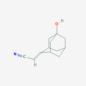 molecular formula C12H15NO B5892694 (5-hydroxytricyclo[3.3.1.1~3,7~]dec-2-ylidene)acetonitrile 