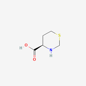 molecular formula C5H9NO2S B589271 (4R)-1,3-Thiazinane-4-carboxylic acid CAS No. 147331-82-6