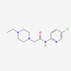 molecular formula C13H19ClN4O B5892724 N-(5-chloropyridin-2-yl)-2-(4-ethylpiperazin-1-yl)acetamide 