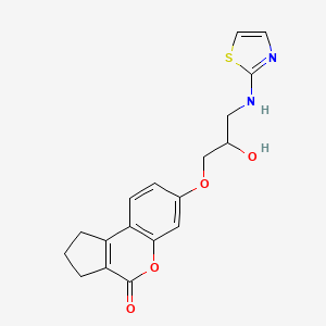 7-[2-hydroxy-3-(1,3-thiazol-2-ylamino)propoxy]-2,3-dihydrocyclopenta[c]chromen-4(1H)-one