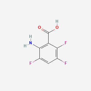 molecular formula C7H4F3NO2 B589277 2-Amino-3,5,6-trifluorobenzoic acid CAS No. 153704-09-7