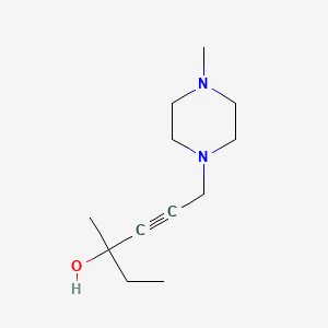 molecular formula C12H22N2O B5892823 3-METHYL-6-(4-METHYLPIPERAZINO)-4-HEXYN-3-OL 