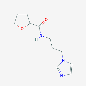 N-[3-(1H-imidazol-1-yl)propyl]tetrahydrofuran-2-carboxamide