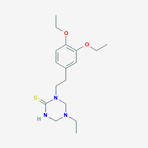 molecular formula C17H27N3O2S B5892867 1-[2-(3,4-diethoxyphenyl)ethyl]-5-ethyl-1,3,5-triazinane-2-thione 