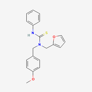 N-(2-furylmethyl)-N-(4-methoxybenzyl)-N'-phenylthiourea