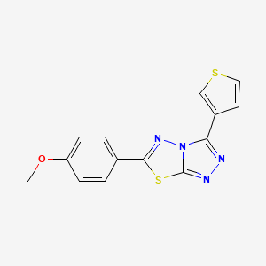 6-(4-methoxyphenyl)-3-(3-thienyl)[1,2,4]triazolo[3,4-b][1,3,4]thiadiazole