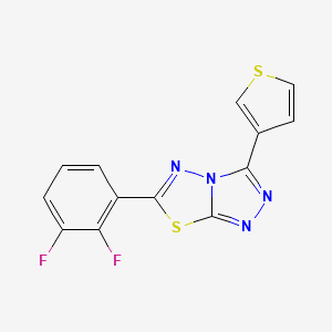 6-(2,3-difluorophenyl)-3-(3-thienyl)[1,2,4]triazolo[3,4-b][1,3,4]thiadiazole