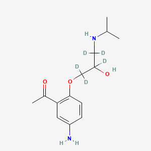 molecular formula C14H22N2O3 B589302 rac N-Desbutyroyl-d5 Acebutolol CAS No. 1329613-82-2