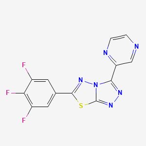 3-(2-pyrazinyl)-6-(3,4,5-trifluorophenyl)[1,2,4]triazolo[3,4-b][1,3,4]thiadiazole