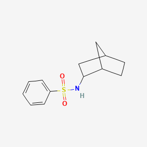 molecular formula C13H17NO2S B5893100 N-bicyclo[2.2.1]hept-2-ylbenzenesulfonamide 