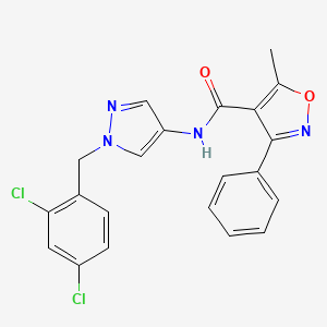 N-[1-(2,4-dichlorobenzyl)-1H-pyrazol-4-yl]-5-methyl-3-phenyl-4-isoxazolecarboxamide