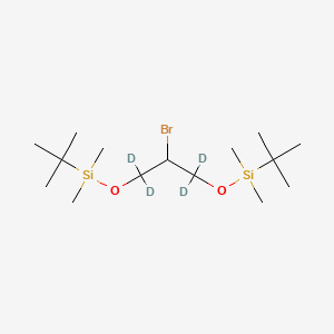 molecular formula C15H35BrO2Si2 B589311 2-Bromo-1,3-bis(tert-butyldimethylsilyloxy)propane-d4 CAS No. 1794816-65-1