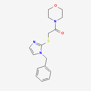 4-{[(1-benzyl-1H-imidazol-2-yl)thio]acetyl}morpholine