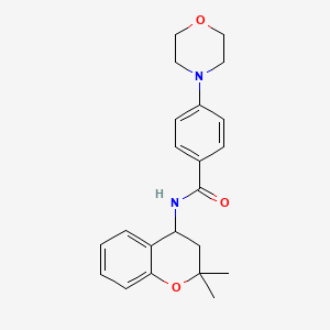 N-(2,2-dimethyl-3,4-dihydro-2H-chromen-4-yl)-4-(4-morpholinyl)benzamide