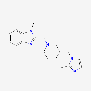 1-methyl-2-({3-[(2-methyl-1H-imidazol-1-yl)methyl]-1-piperidinyl}methyl)-1H-benzimidazole