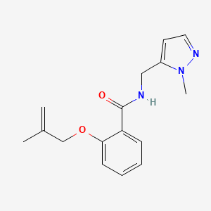 2-[(2-methylprop-2-en-1-yl)oxy]-N-[(1-methyl-1H-pyrazol-5-yl)methyl]benzamide