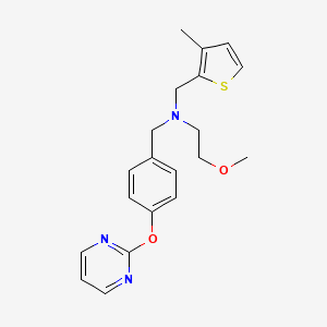 (2-methoxyethyl)[(3-methyl-2-thienyl)methyl][4-(pyrimidin-2-yloxy)benzyl]amine