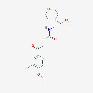 4-(4-ethoxy-3-methylphenyl)-N-{[4-(hydroxymethyl)tetrahydro-2H-pyran-4-yl]methyl}-4-oxobutanamide