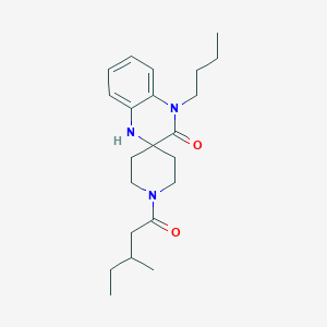 4'-butyl-1-(3-methylpentanoyl)-1',4'-dihydro-3'H-spiro[piperidine-4,2'-quinoxalin]-3'-one