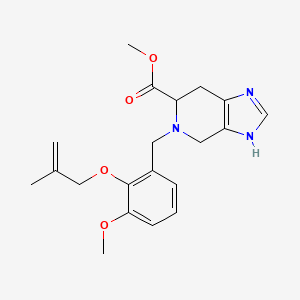 methyl 5-{3-methoxy-2-[(2-methylprop-2-en-1-yl)oxy]benzyl}-4,5,6,7-tetrahydro-3H-imidazo[4,5-c]pyridine-6-carboxylate