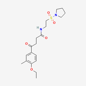 4-(4-ethoxy-3-methylphenyl)-4-oxo-N-[2-(pyrrolidin-1-ylsulfonyl)ethyl]butanamide