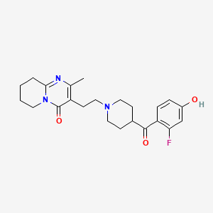 B589325 3-(2-(4-(2-Fluoro-4-hydroxybenzoyl)piperidin-1-yl)ethyl)-2-methyl-6,7,8,9-tetrahydro-4H-pyrido[1,2-a]pyrimidin-4-one CAS No. 1391053-32-9