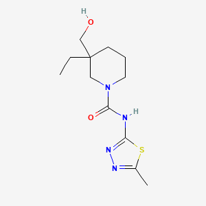 3-ethyl-3-(hydroxymethyl)-N-(5-methyl-1,3,4-thiadiazol-2-yl)piperidine-1-carboxamide