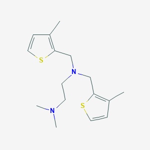 N,N-dimethyl-N',N'-bis[(3-methyl-2-thienyl)methyl]ethane-1,2-diamine