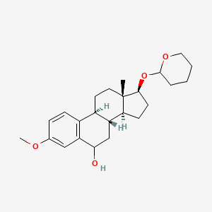 B589327 (17beta)-3-Methoxy-17-[(oxan-2-yl)oxy]estra-1,3,5(10)-trien-6-ol CAS No. 473882-84-7