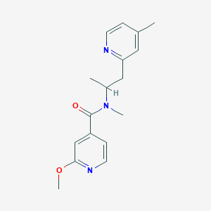 2-methoxy-N-methyl-N-[1-methyl-2-(4-methylpyridin-2-yl)ethyl]isonicotinamide