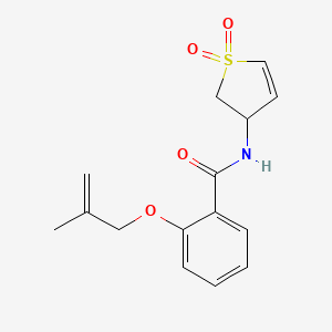 N-(1,1-dioxido-2,3-dihydro-3-thienyl)-2-[(2-methylprop-2-en-1-yl)oxy]benzamide