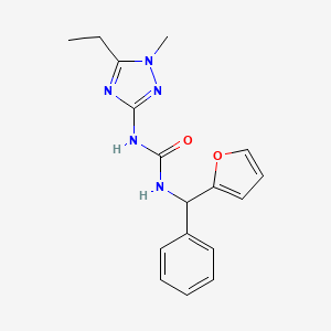 N-(5-ethyl-1-methyl-1H-1,2,4-triazol-3-yl)-N'-[2-furyl(phenyl)methyl]urea trifluoroacetate