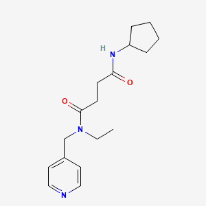 N'-cyclopentyl-N-ethyl-N-(pyridin-4-ylmethyl)succinamide