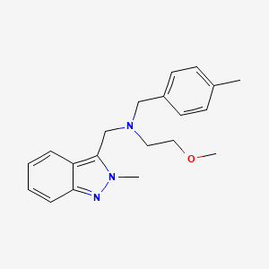 (2-methoxyethyl)(4-methylbenzyl)[(2-methyl-2H-indazol-3-yl)methyl]amine