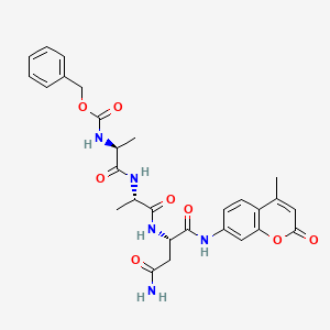 molecular formula C28H31N5O8 B589334 Z-Ala-ala-asn-amc CAS No. 149697-16-5