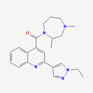 4-[(2,4-dimethyl-1,4-diazepan-1-yl)carbonyl]-2-(1-ethyl-1H-pyrazol-4-yl)quinoline