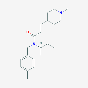 N-(sec-butyl)-N-(4-methylbenzyl)-3-(1-methylpiperidin-4-yl)propanamide