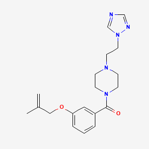 1-{3-[(2-methylprop-2-en-1-yl)oxy]benzoyl}-4-[2-(1H-1,2,4-triazol-1-yl)ethyl]piperazine