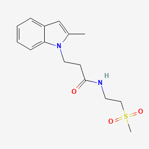 3-(2-methyl-1H-indol-1-yl)-N-[2-(methylsulfonyl)ethyl]propanamide