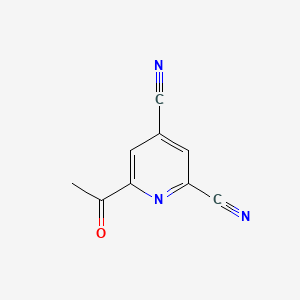 molecular formula C9H5N3O B589343 6-Acetylpyridine-2,4-dicarbonitrile CAS No. 155806-76-1