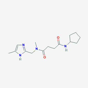 N'-cyclopentyl-N-methyl-N-[(4-methyl-1H-imidazol-2-yl)methyl]succinamide