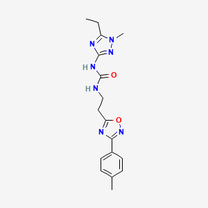 N-(5-ethyl-1-methyl-1H-1,2,4-triazol-3-yl)-N'-{2-[3-(4-methylphenyl)-1,2,4-oxadiazol-5-yl]ethyl}urea