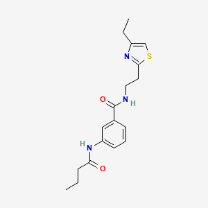 3-(butyrylamino)-N-[2-(4-ethyl-1,3-thiazol-2-yl)ethyl]benzamide