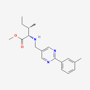 methyl (2S,3S)-3-methyl-2-({[2-(3-methylphenyl)pyrimidin-5-yl]methyl}amino)pentanoate