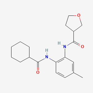 N-{2-[(cyclohexylcarbonyl)amino]-5-methylphenyl}tetrahydrofuran-3-carboxamide