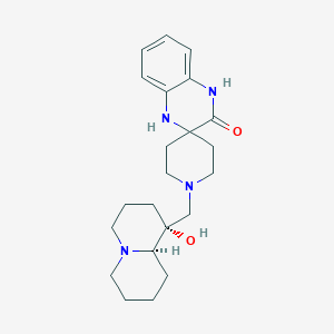 1-{[(1R,9aR)-1-hydroxyoctahydro-2H-quinolizin-1-yl]methyl}-1',4'-dihydro-3'H-spiro[piperidine-4,2'-quinoxalin]-3'-one