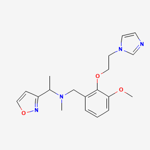 N-{2-[2-(1H-imidazol-1-yl)ethoxy]-3-methoxybenzyl}-1-isoxazol-3-yl-N-methylethanamine